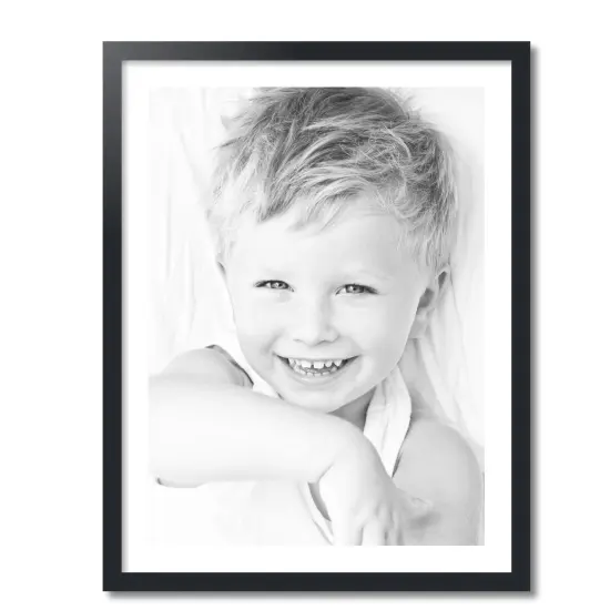 ArtToFrames 26x34" Matted Picture Frame with 22x30" Single Mat Photo Opening Framed in 1.25" Black and 2" Mat (FWM-3926-26x34) {4}