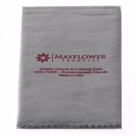 Cleaning Cloth Pure Cotton Made in USA for Gold, Silver, and Platinum Jewelry, Eco Friendly Large Cleaner Cloth 11 x 14 in. Keeps Jewelry Clean and Shiny {2}