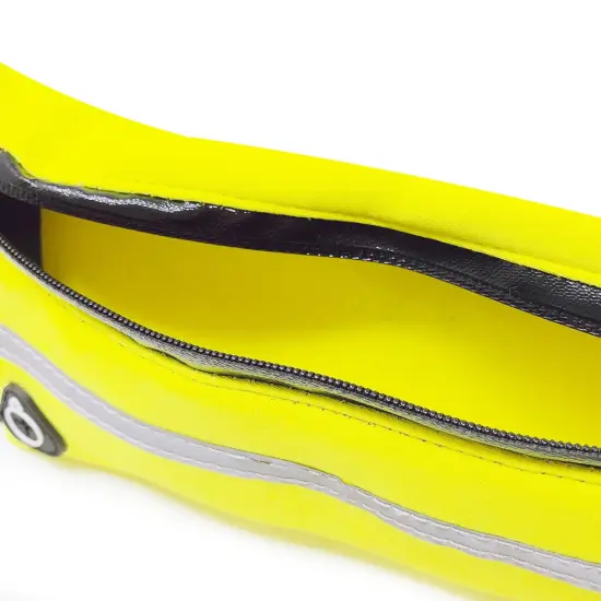 Wrapables Adjustable Neoprene Running Belt, Waterproof Fanny Pack, Workout Pouch for Running Jogging Hiking Yellow {6}