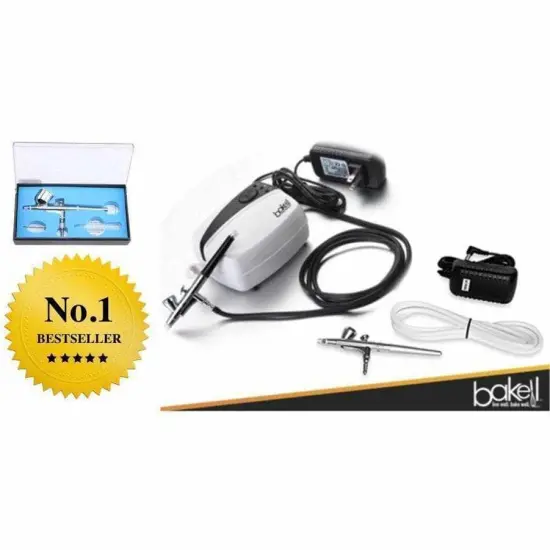 Airbrush Professional Series Bakell Airbrush Gun Kit (Classic Black) {4}