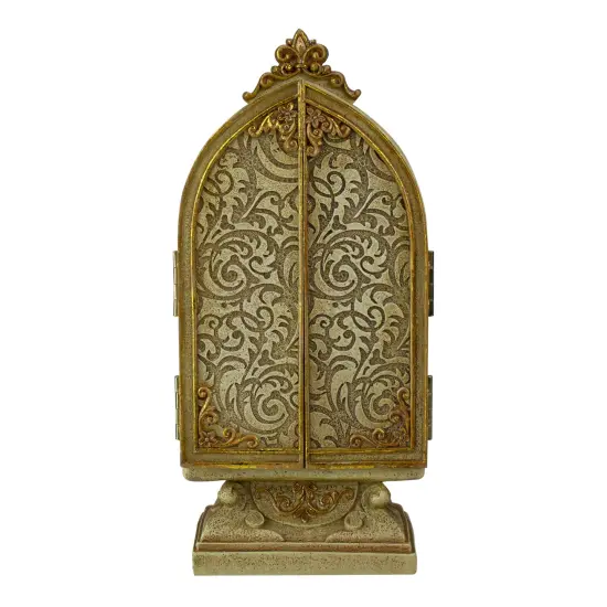 Roman Joseph's Studio Our Lady of Grace Triptych Scene Decoration - 8.25" Gold {4}