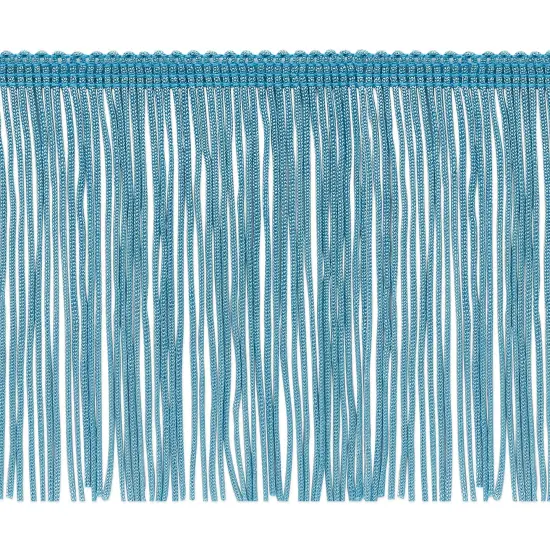 20 Yards of 4" Chainette Fringe Trim | 20 yard cut Light Blue {1}