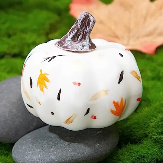 DomeStar 8PCS Pumpkins for Thanksgiving Table Decorations, Assorted Artificial Pumpkins Fabric Pumpkins for Decorating Fall Harvest Farmhouse Halloween Fall Wedding Decor {2}