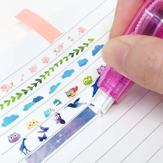 Wrapables Novelty Sticker Machine Pens, Decorative DIY Stationery Supplies for Home Office School Cafe & Hearts {8}