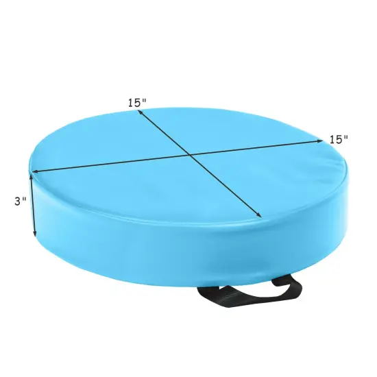 6 Pieces 15 Inch Round Toddler Floor Cushions-Blue {4}