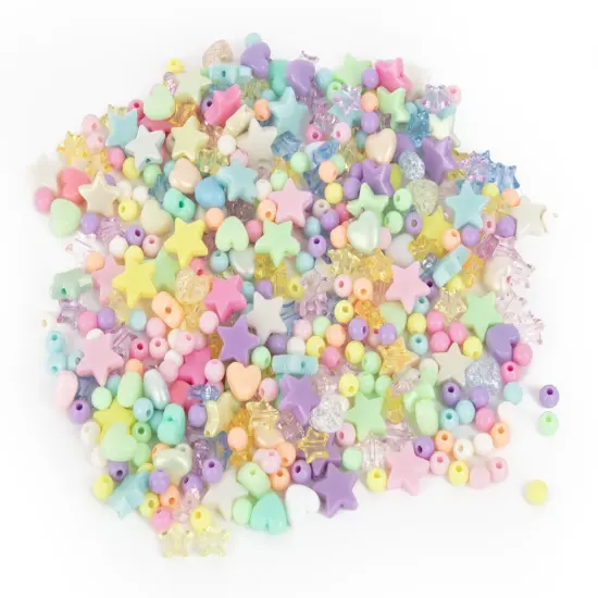 CousinDIY Bead Tub-Pastel Hearts & Star {5}