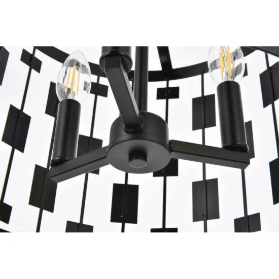 Levante 3 lights pendant in black {4}