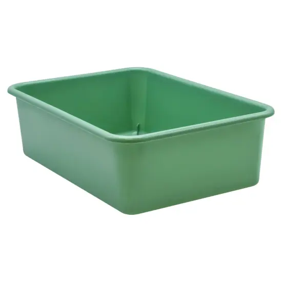 Eucalyptus Green Large Plastic Storage Bin, Pack of 3 {2}