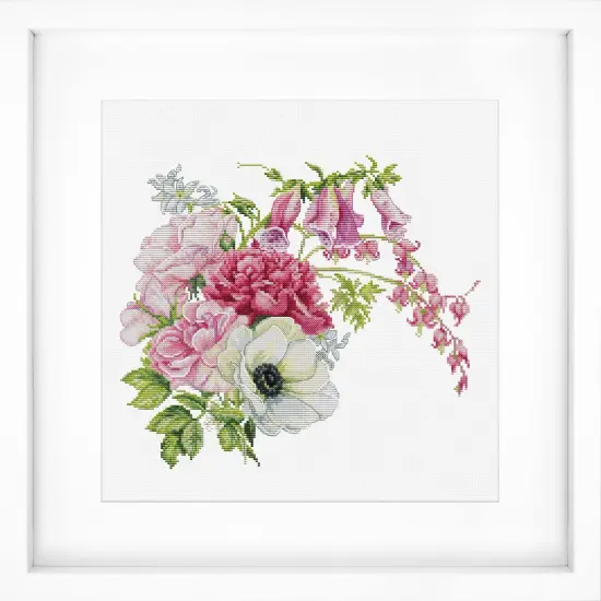 Spring Bouquet B7018L Counted Cross-Stitch Kit {1}