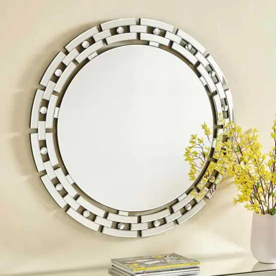 Maelys Modern Contemporary Mirror in Clear {2}
