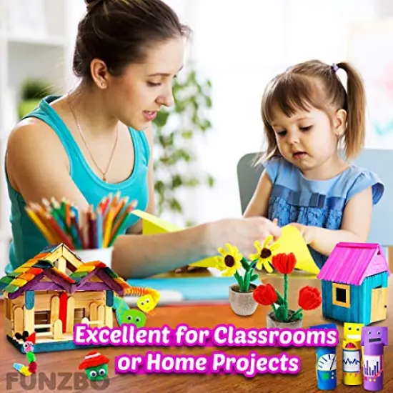 Arts and Crafts Supplies for Kids - Crafts for Kids ages 4-8, Kids Crafts, Preschool Learning Activities, School Kindergarten Art Project, Birthday Gift, Craft Kits for Girls Age 4-6, 6-8, 8-12 {3}