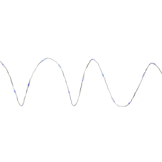 Northlight Micro Fairy Christmas Lights - Blue LED - 16' Copper Wire - 50ct {5}