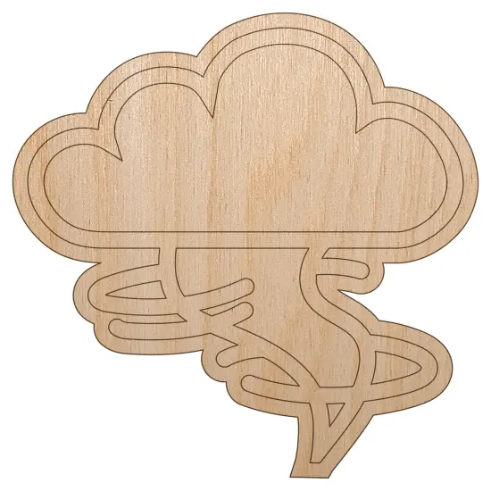 Danger Hurricane Tornado Weather Day Planner Unfinished Wood Shape Piece Cutout for DIY Craft Projects {7}