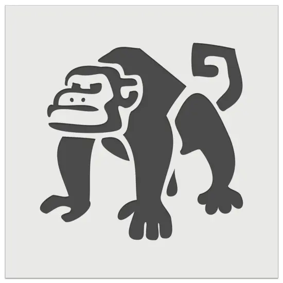 Grumpy Monkey with Curly Tail Wall Cookie DIY Craft Reusable Stencil {7}