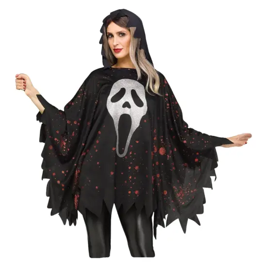 Ghost Face Adult Costume Poncho {1}