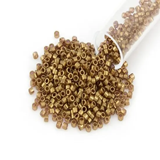 Miyuki Delica Seed Bead 11/0 Gold Luster Light Topaz {1}