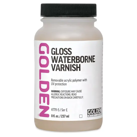 Golden Waterborne Varnish - Gloss, 8 oz {1}