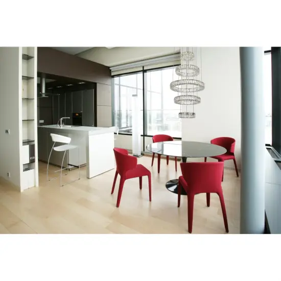 Monroe Integrated LED chip light Chrome Chandelier Clear Royal Cut Crystal {2}