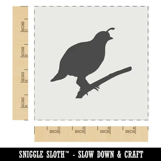 Quail Bird Solid Wall Cookie DIY Craft Reusable Stencil {6}