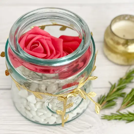 Wrapables Artificial Hanging Plants, Artificial Vines for Home & Party Decor, Wreaths, and DIY Arts & Crafts, 32.8 Feet Gold {4}