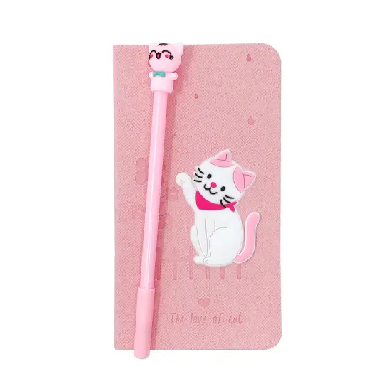 Wrapables Cute Notebook Gel Pen Set, Diary Journal Gift Set Unicorn Butt {9}