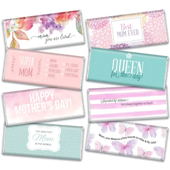Mother's Day Chocolate Gift - Hershey's Candy Bar Gift Box (8 bars/box) - By Just Candy {1}