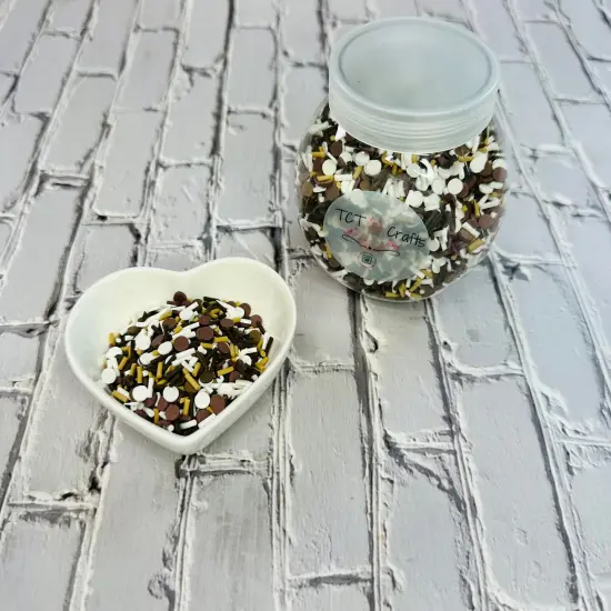 150g Smore's Themed Polymer Clay Faux Sprinkle Mix - Ideal for Fake Bakes, Clay Art, Slime - Unique and Playful {4}