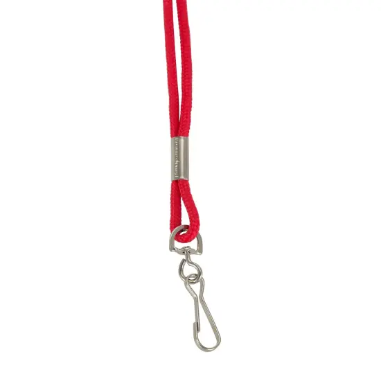 Standard Lanyard Hook Rope Style, Red, Pack of 24 {5}