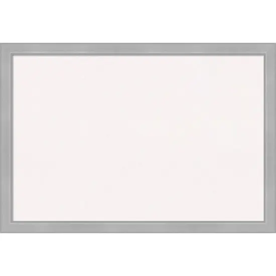 Vista Brushed Nickel Narrow Framed Corkboard, White Cork {1}