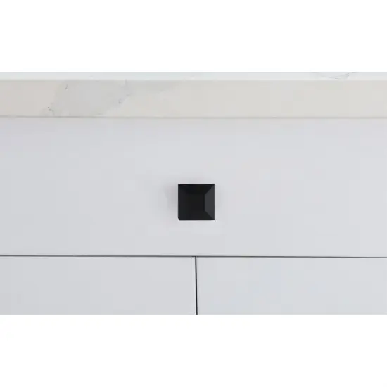 Cecil 1.3" Matte Black Square Knob Multipack (Set of 10) {2}