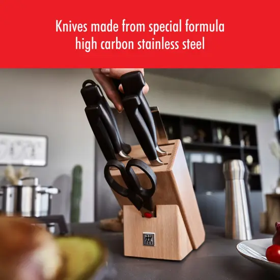 ZWILLING Four Star Anniversary 8-pc Knife Block Set {4}