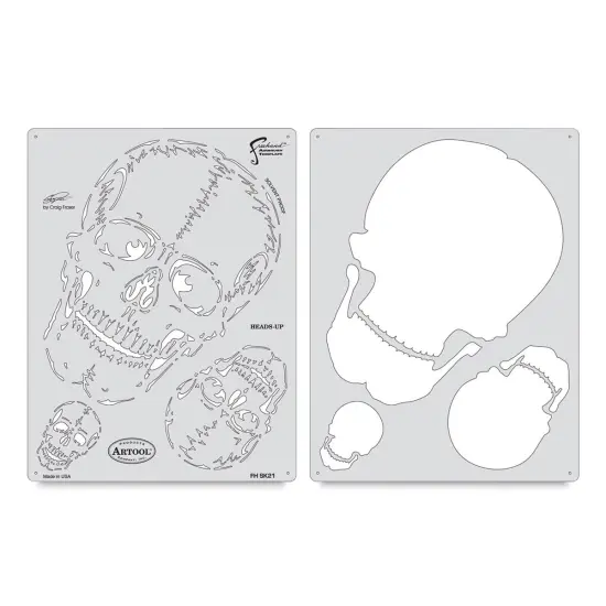Iwata Artool Freehand Template - Horror of Skull Master Heads Up {2}