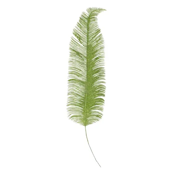 Kurt Adler 24" Artificial Metallic Green Palm Frond Floral Spray {1}