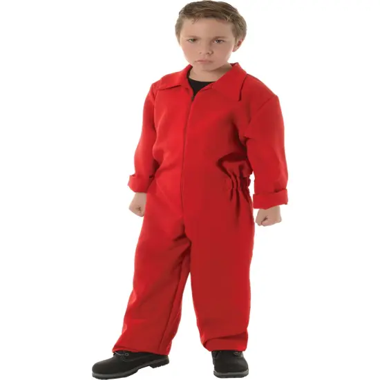 Child's Red Boiler Suit Costume {1}