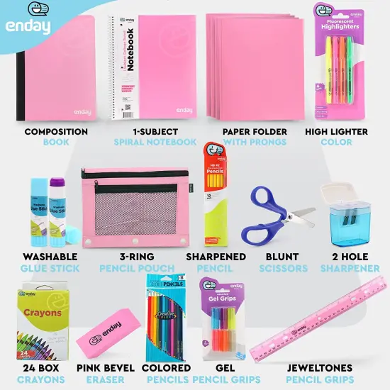 Enday School Kit K-5 Red {5}