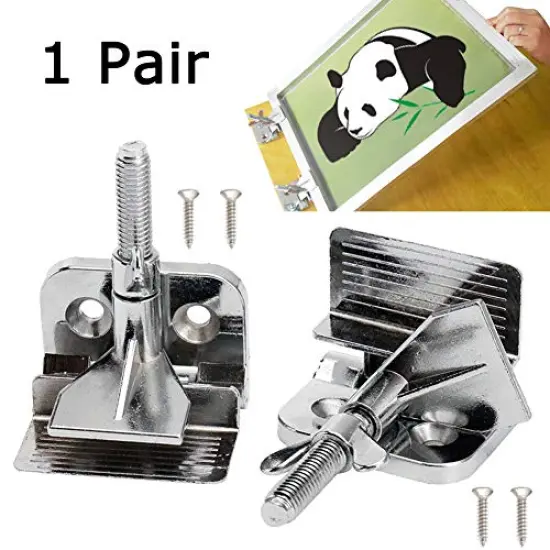 2Pcs Screen Frame Butterfly Hinge Clamp for Silk Screen Printing Hobby Printer Include Four Screws {6}