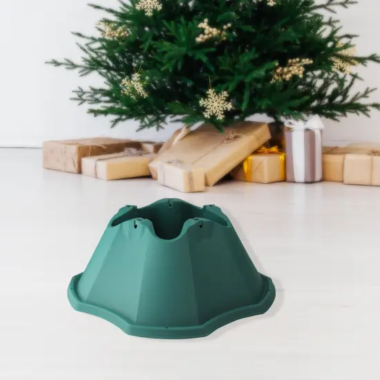 Jack Post Star Resin Christmas Tree Stand - For Live Trees up to 8' Tall Green {3}