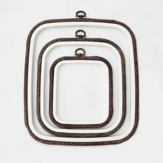 Square Flexi Hoop Nurge 230-11 Woodgrain {2}