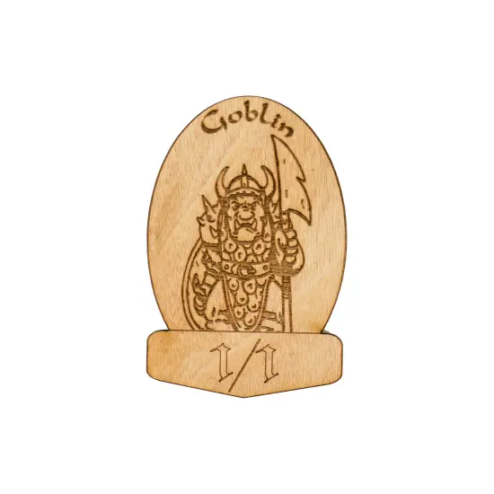 6 Goblin Game Tokens 2"x3" {1}