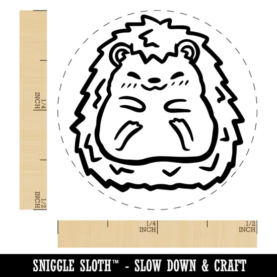 Hedgehog Full Body Self-Inking Rubber Stamp Ink Stamper for Stamping Crafting Planners Sky Blue {1}