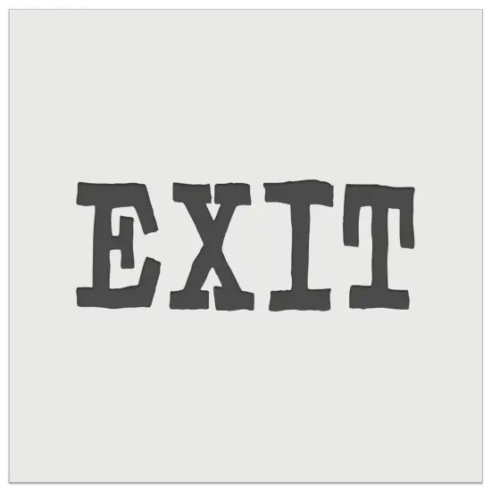 Exit Fun Text Wall Cookie DIY Craft Reusable Stencil {7}