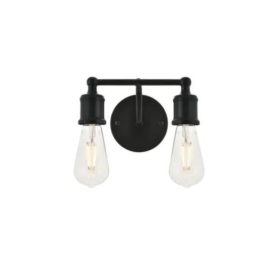 Serif 2 light black Wall Sconce {1}