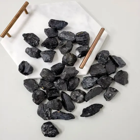 Black Tourmaline Crystal Large Chunks {5}