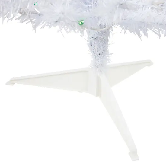 Northlight Pre-Lit Slim Woodbury White Pine Artificial Christmas Tree - 3' - Green Lights {6}