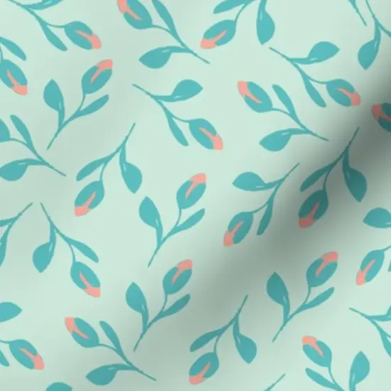 Various Fabrics by the Yard or Fat Quarter Whimsical Floral Garden Botanical Daisy Spring Green Cottage Blooms Pastel Custom Printed Fabric by Spoonflower {7}