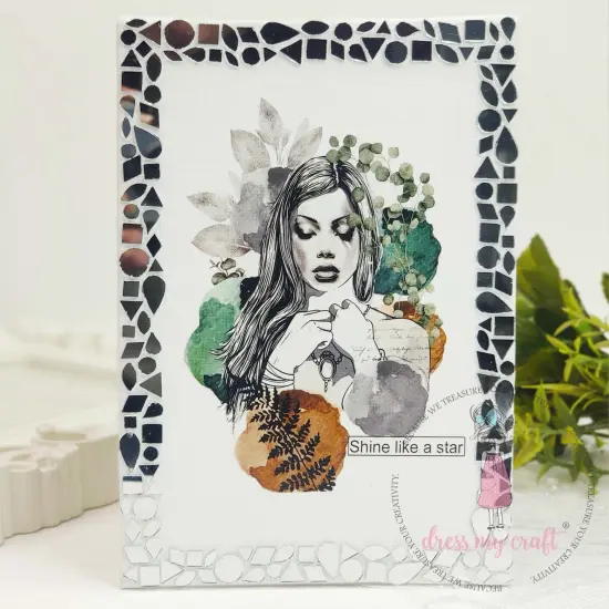 Dress My Craft Mini Transfer Me Sheet 4"X6"-Beauty With Peace {2}