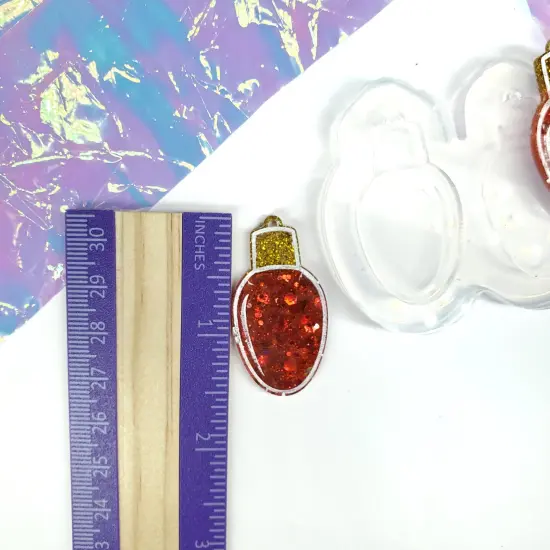 Christmas Light Bulb Dangle Earring Mold(C3) {3}