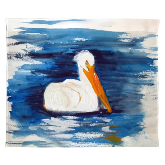 Betsy Drake Spring Creek Pelican Outdoor Wall Hanging 24x30 {1}