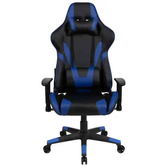 Emma and Oliver Z200 Gaming Chair Racing Office Ergonomic Computer PC Chair with Reclining Back Blue {3}