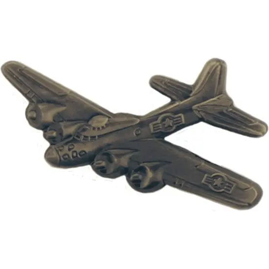 B-17 Flying Fortress Airplane Pin Pewter 1 1/2" {1}